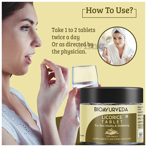 Bioayurveda Licorice Tablet image Bioayurveda Licorice Tablet image