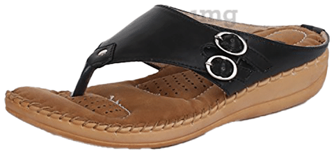 Trase Dr Plus Ortho Slippers for Women with Comfortable Sole 8 IND UK Black Buy box of 1.0 Unit at best price in India 1mg