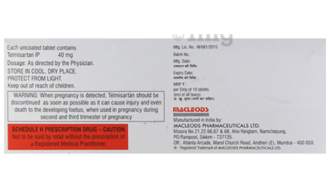 TelmiDUCE 40mg Tablet image TelmiDUCE 40mg Tablet image