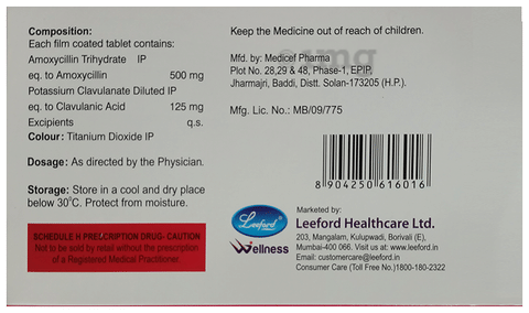 Evoxil CV 625 Tablet image