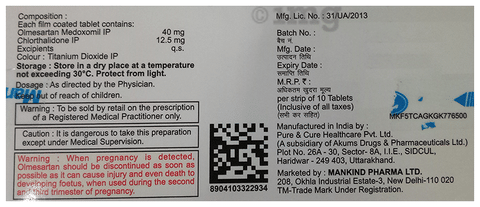 Olmetime-CT 40 Tablet