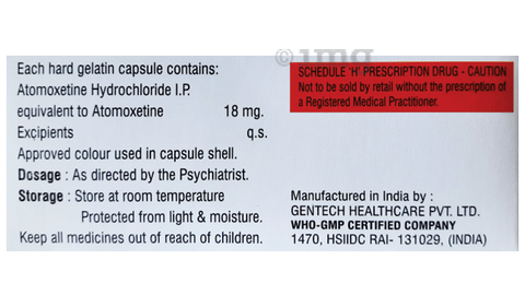 Atexitine 18 Capsule image Atexitine 18 Capsule image