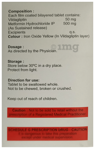 Vilatin M SR 50/500 Tablet