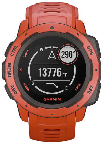 Garmin Instinct Wearable GPS Running Smartwatch Flame Red Buy box