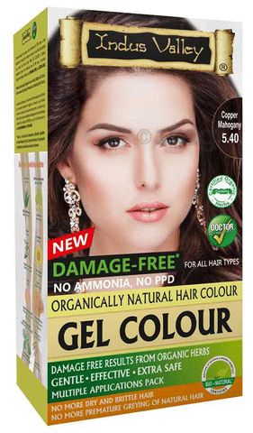 Indus Valley Organically Natural Hair Colour Gel Copper Mahogany: Buy box  of 220 gm Powder at best price in India | 1mg