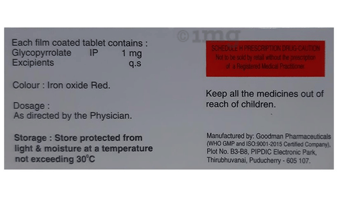 Gcolate 1mg Tablet image