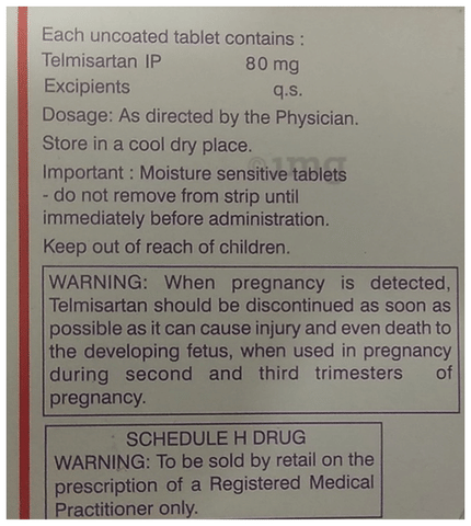 Telmed 80 Tablet image