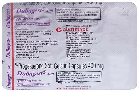 Dubagest 400 Soft Gelatin Capsule