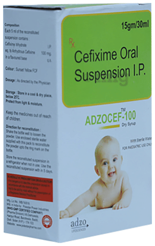 Adzocef 100 Dry Syrup image