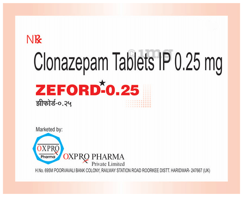 Zeford 0.25 Tablet image