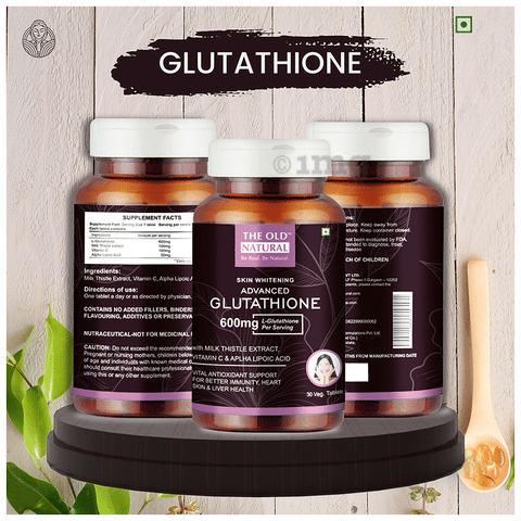 natural glutathione tablets Glutathione, 30 vegetarian capsules main image 1