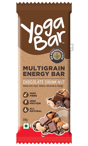 Yoga Bar Multigrain Protein Energy Bar | Flavour Chocolate Chunk Nut