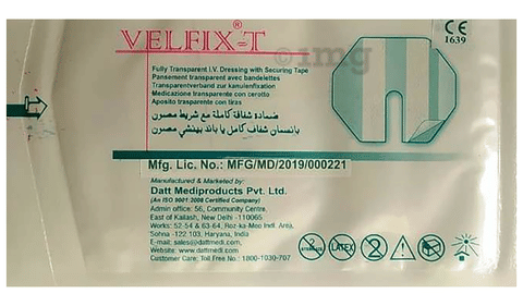 Datt Velfix-T Fully Transparent IV Dressing Tape Medium 2