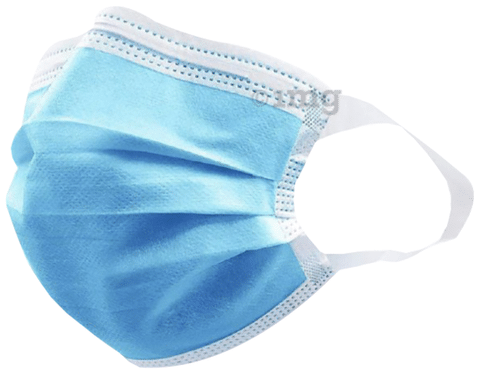 Cotton Blue Safety Nose Mask, 3 Ply at Rs 10 in Chennai