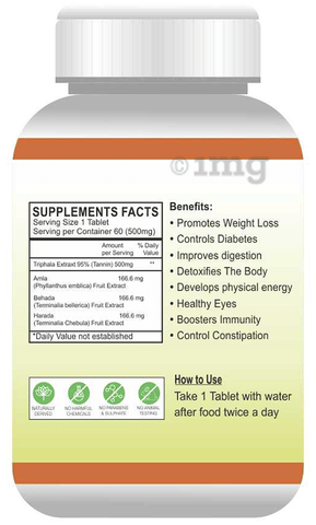 Globyherbs Triphala Tablet image Globyherbs Triphala Tablet image