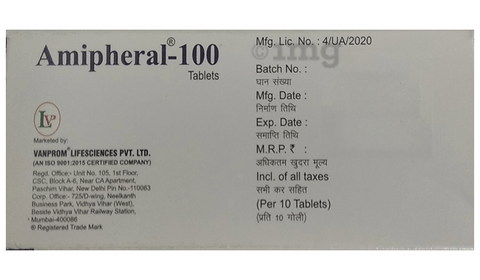 Amipheral 100mg Tablet image