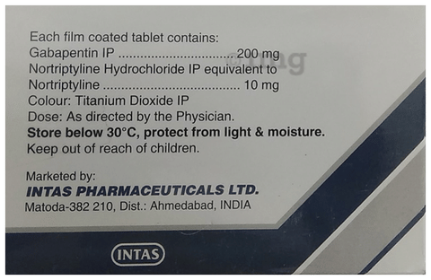 Gabapin NT 200 Tablet image Gabapin NT 200 Tablet image
