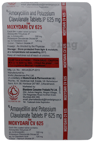 Moxydari CV 625 Tablet image Moxydari CV 625 Tablet image