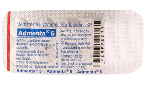 Admenta 5mg Tablet MD image
