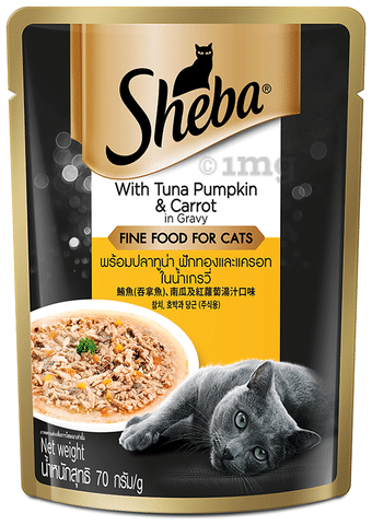Sheba Rich Premium Fine Wet Cat Food with Tuna Pumpkin Carrot in