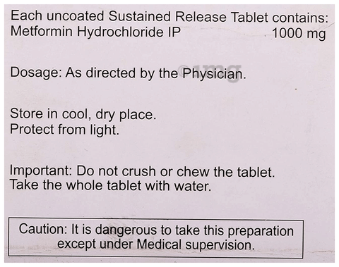Mefomin 1000 SR Tablet image