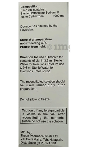 Ruxone 1G Injection image Ruxone 1G Injection image
