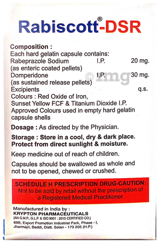 Rabiscott D 30mg/20mg Capsule SR