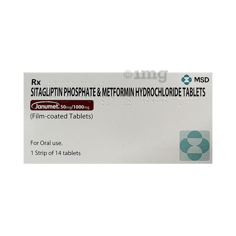 Janumet 50mg/1000mg Tablet: View Uses, Side Effects, Price ...