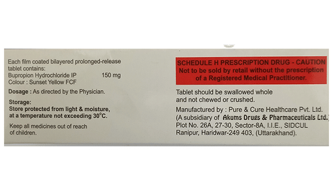 Bupioset 150 Tablet PR image