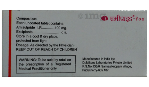 Amipride 100 Tablet image
