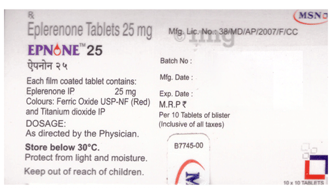 Epnone 25mg Tablet image