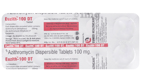 Euzith 100 DT Tablet image