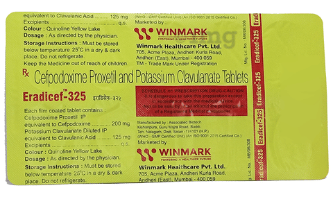 Eradicef 325 Tablet image