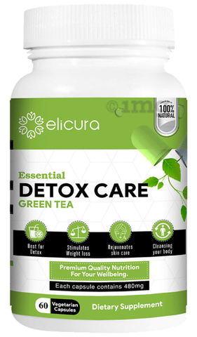 Elicura Essential Detox Care Green Tea Vegetarian Capsule Buy Bottle Of 60 Vegicaps At Best Price In India 1mg Elicura Essential Detox Care Green Tea Vegetarian Capsule Buy Bottle Of 60 Vegicaps At Best Price In India 1mg
