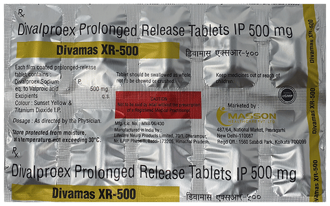 Divamas XR 500 Tablet image Divamas XR 500 Tablet image