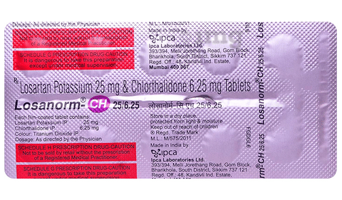 Losanorm-CH 25/6.25 Tablet image Losanorm-CH 25/6.25 Tablet image