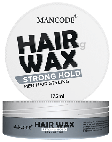 Mancode Hair Wax Strong Hold: Buy jar of 175 ml Wax at best price in India | 1mg Mancode Hair Wax Strong Hold: Buy jar of 175 ml Wax at best price in India | 1mg