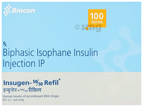 Insugen 50/50 Injection 100IU/ml
