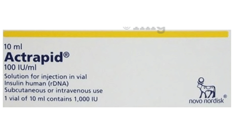 Actrapid 100IU/ml Solution for Injection image