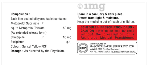 Cilmax-MT 10/50 Tablet