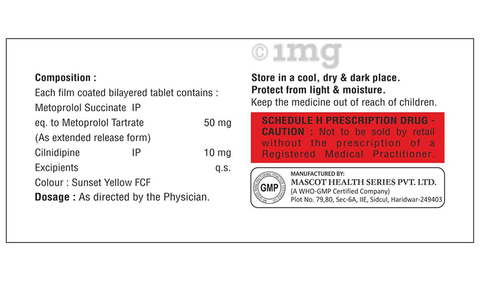 Cilmax-MT 10/50 Tablet image