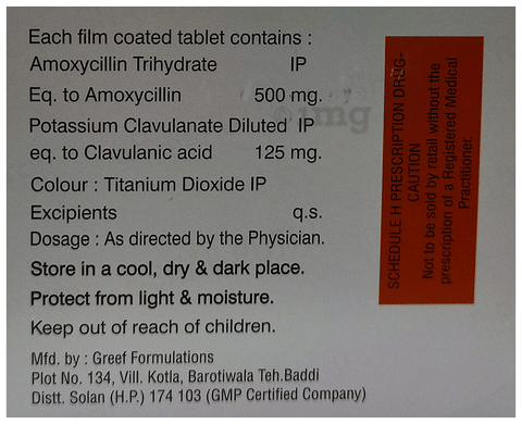 Janclav-CV 625 Tablet