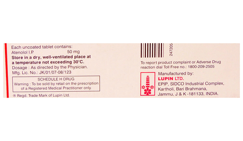 Atenova 50mg Tablet image Atenova 50mg Tablet image