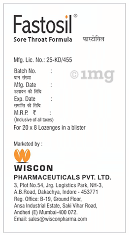 Fastosil Lozenges Orange