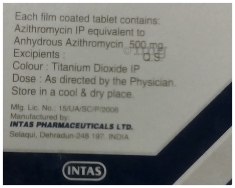 Zeethrom 500 Tablet image Zeethrom 500 Tablet image