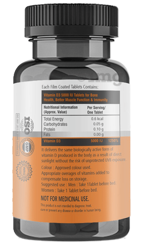 Elcon Vitamin D3 5000IU Tablet image Elcon Vitamin D3 5000IU Tablet image
