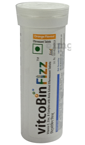 VitcoBin Fizz Effervescent Tablet Orange image VitcoBin Fizz Effervescent Tablet Orange image