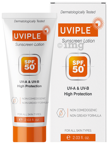 Uviple Sunscreen Lotion SPF 50+ image Uviple Sunscreen Lotion SPF 50+ image