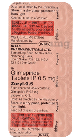 Zoryl 0.5 Tablet image