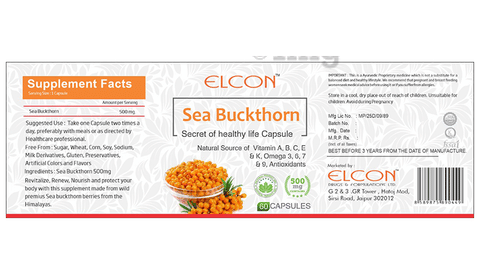 Elcon Sea Buckthorn Capsule image Elcon Sea Buckthorn Capsule image